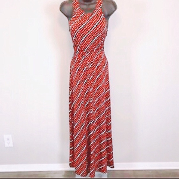 polka dot maxi dress banana republic